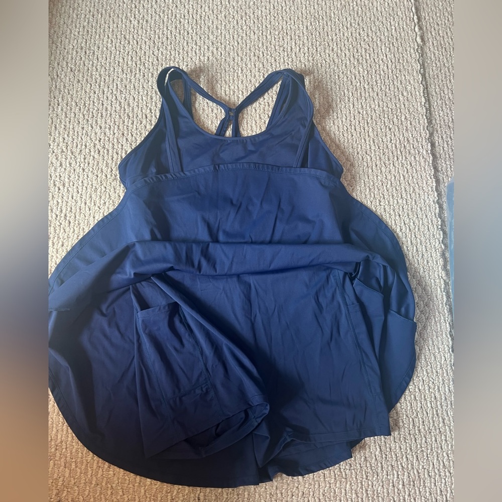 Women's Navy Blue Athletic Dress - Picture 2 of 5